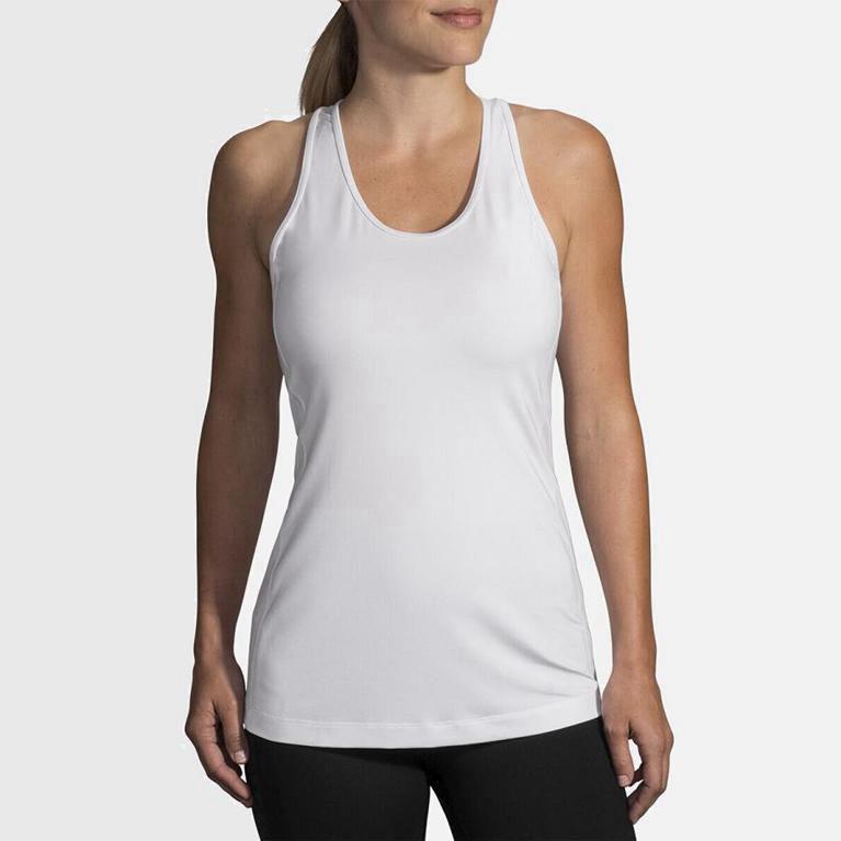 Brooks Pick-Up NZ - Women's Running Tank Top - White (45836-SLRT)